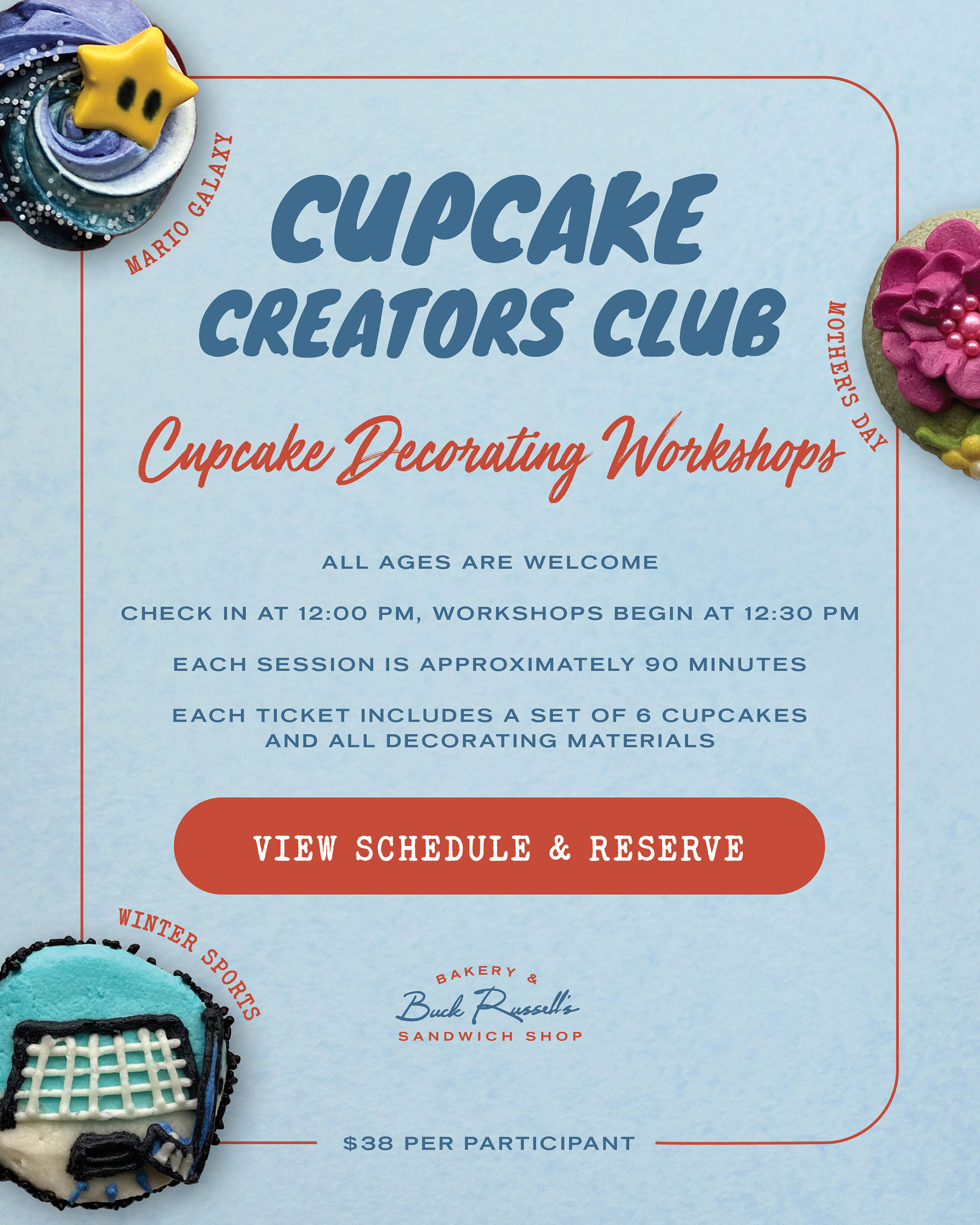 Cupcake Decorating Workshops